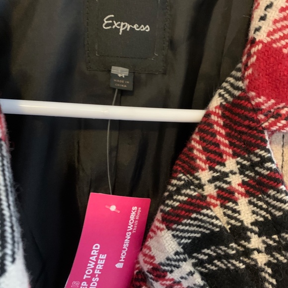 Plaid Fall Blazer Jacket - Picture 3 of 5